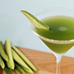 Cucumber adding refereshing flavour to cocktail