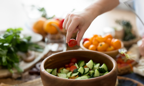 Adding Tomatoes before the Vegetables