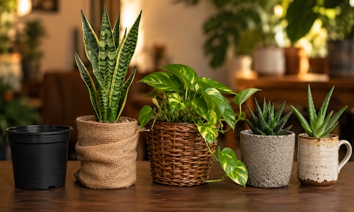 learn how to make a recycled plant pot look aesthetically beautiful and useful
