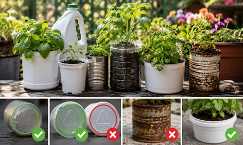 Understanding the different plant pots and their safety