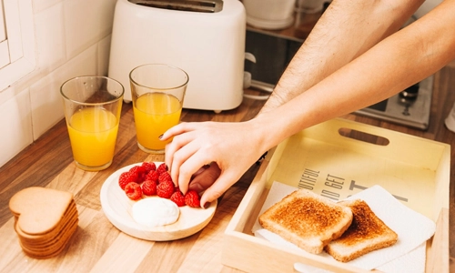 Perfectly made toasts using a toaster