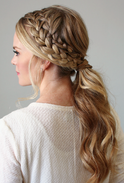 Braided pony