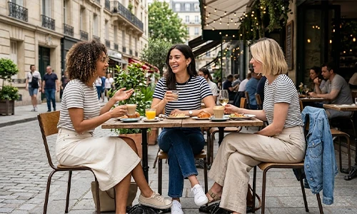 striped t-shirt