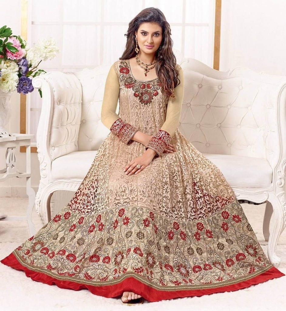 Woman in Anarkali Suit 