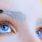 Application of bleach on eyebrow