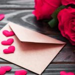 Greeting card with rose