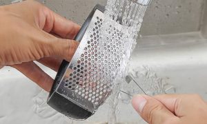 Clean Your Garlic Press using Safety Pin 