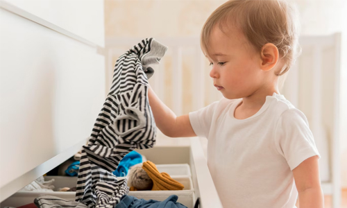 Keep laundry basket always inside the room