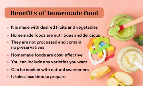Benefits of homemade food