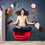 A women balancing life