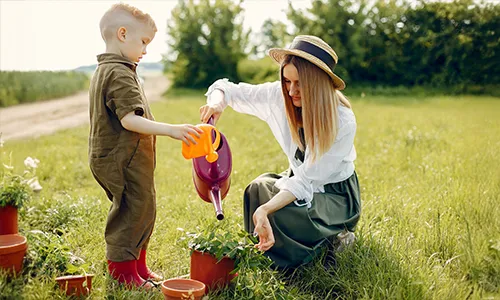 Start With Fast-Growing Plants