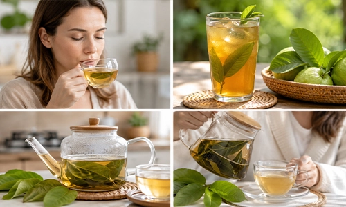 Use guava leaf tea in your daily wellness habit
